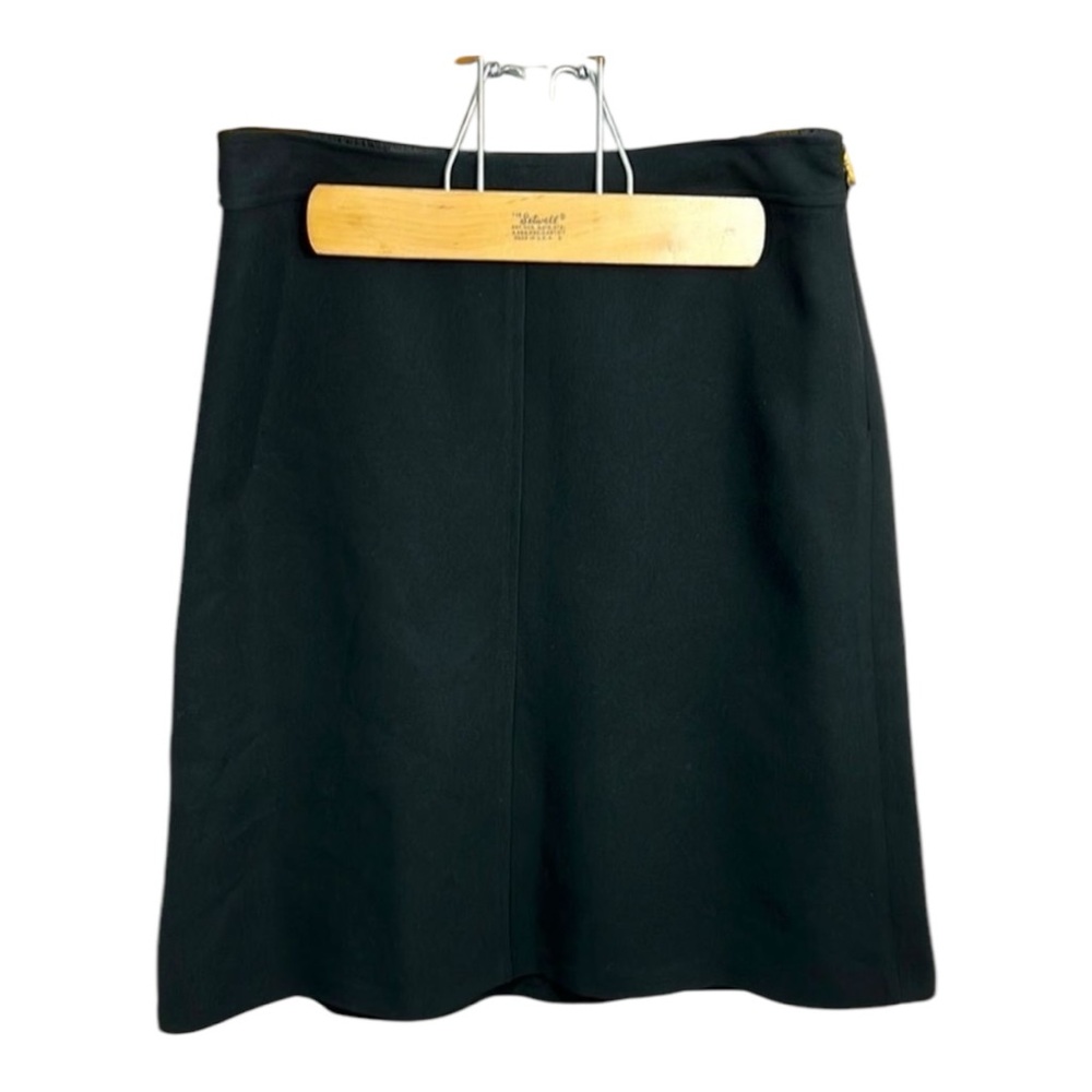 Ann Taylor Petites Black Front Seam Skirt Size 2 Petite